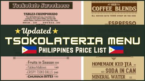 Tsokolateria Menu Prices Philippines 2024 [Updated] — All About.